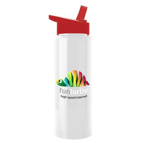 Garyline® Slim Fit RPET Bottle with Flip-Straw Lid - 32 oz.