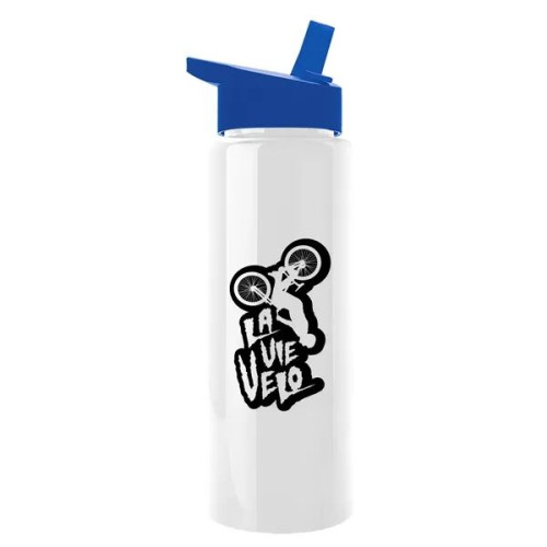 Garyline® Slim Fit RPET Bottle with Flip-Straw Lid - 32 oz.