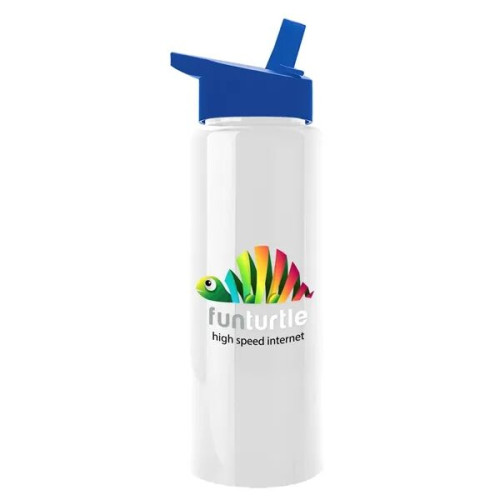 Garyline® Slim Fit RPET Bottle with Flip-Straw Lid - 32 oz.