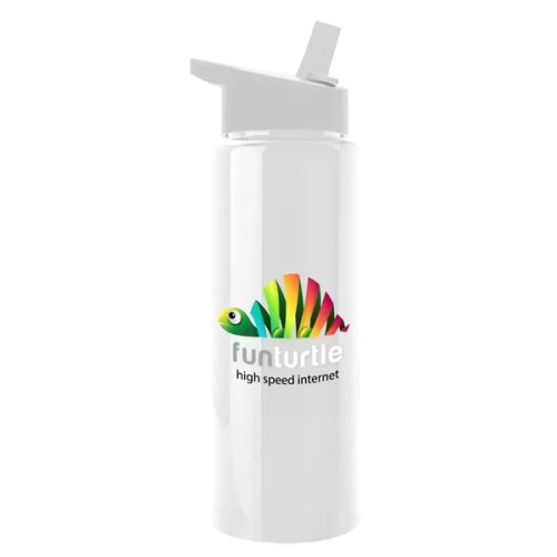 Garyline® Slim Fit RPET Bottle with Flip-Straw Lid - 32 oz.