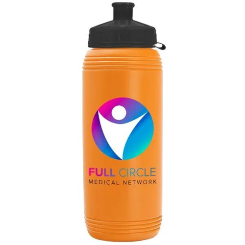 Garyline® Pint Sport Bottle with Tethered Push-Pull Lid -...