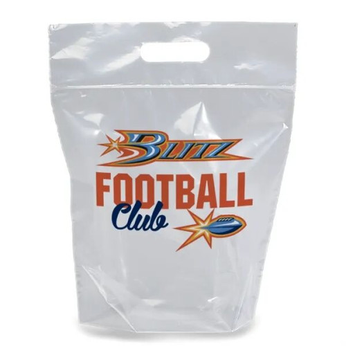 Zip Closure Die Cut Handle Bag - Dynamic Color