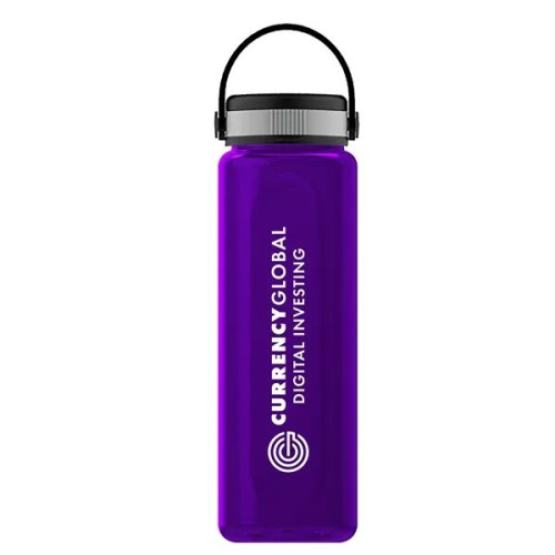 Garyline® Boss Embossed RPET Bottle with Grip Lid - 26 oz.