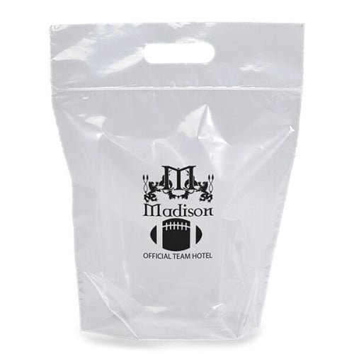 Zip Closure Die Cut Handle Bag - Flexo Ink Print