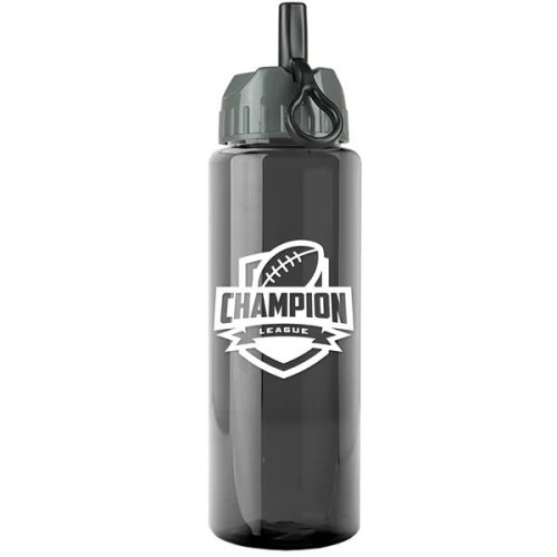 Garyline® Guzzler Bottle with Ring-Straw Lid - 32 oz.