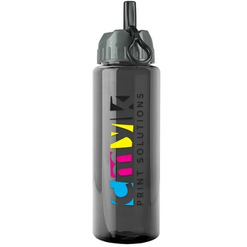 Garyline® Guzzler Bottle with Ring-Straw Lid - 32 oz.