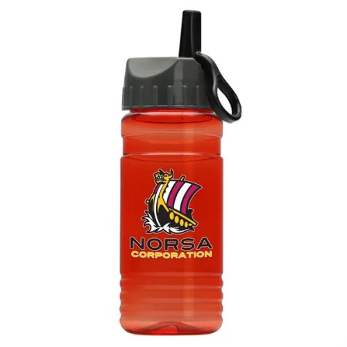Garyline® Groove Tritan® Bottle with Ring-Straw Lid - 20 oz.