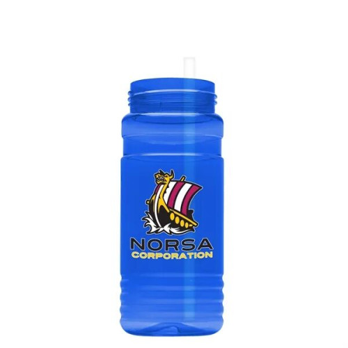 Garyline® Groove Tritan® Bottle with Ring-Straw Lid - 20 oz.