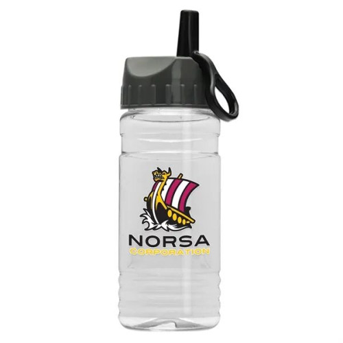 Garyline® Groove Tritan® Bottle with Ring-Straw Lid - 20 oz.