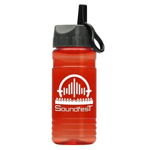 Garyline® Groove Tritan® Bottle with Ring-Straw Lid - 20 oz.