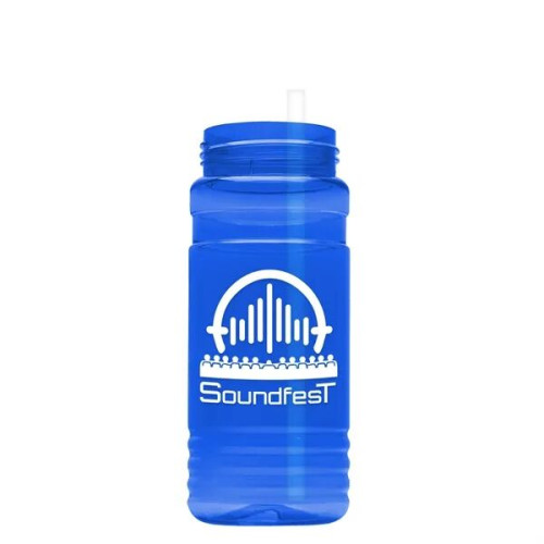 Garyline® Groove Tritan® Bottle with Ring-Straw Lid - 20 oz.