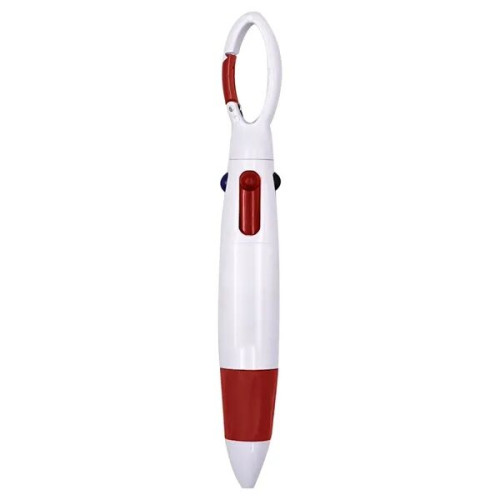 Multicolor 4-In-1 Ballpoint Pen With Clip