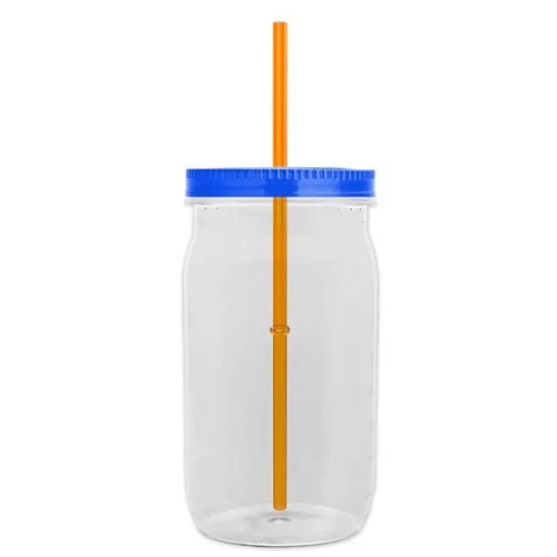 Garyline® Tritan® Mason Jar with Lid and Straw - 27 oz.