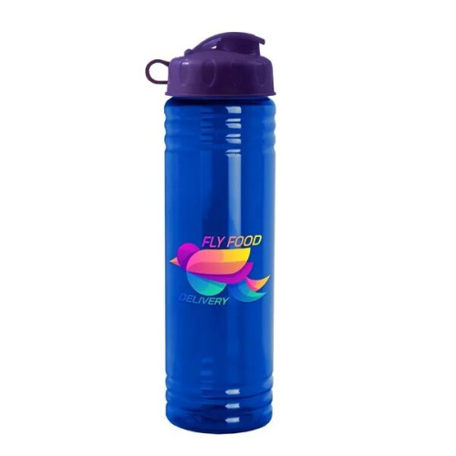 Garyline® Slim Fit RPET Bottle with Flip Lid - 24 oz.