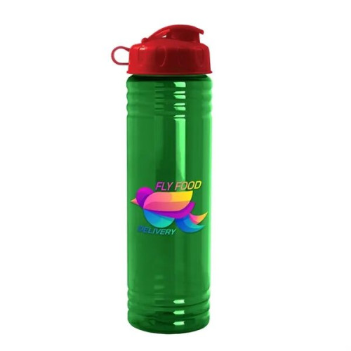 Garyline® Slim Fit RPET Bottle with Flip Lid - 24 oz.