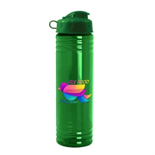 Garyline® Slim Fit RPET Bottle with Flip Lid - 24 oz.