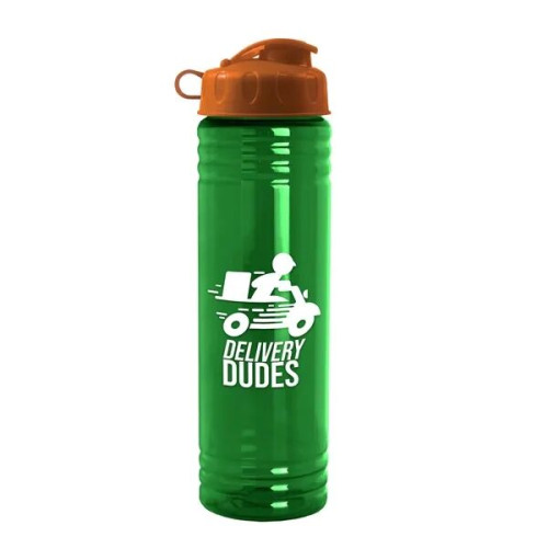 Garyline® Slim Fit RPET Bottle with Flip Lid - 24 oz.