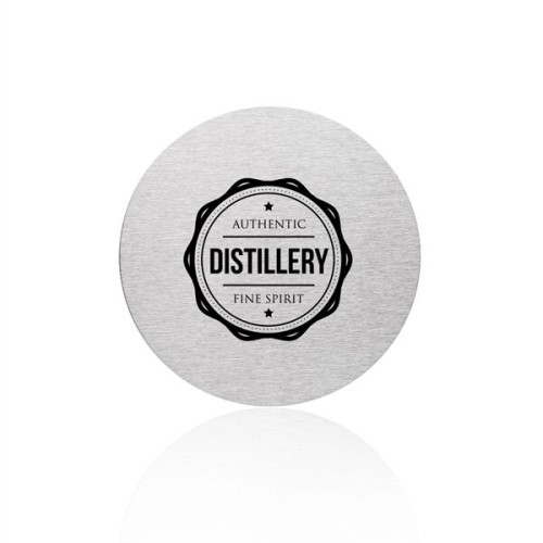 Reno Stainless Steel Round Coasters