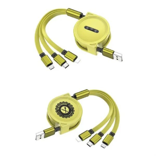 3-in-1 Retractable Cable for iPhone and Samsung