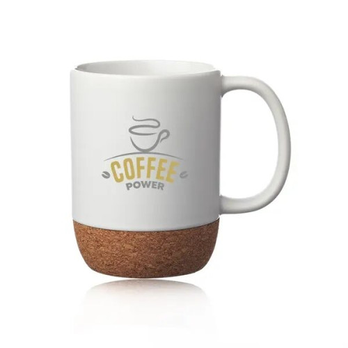 15 oz. Matte Cork Bottom Ceramic Mugs