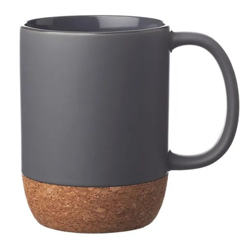 15 oz. Matte Cork Bottom Ceramic Mugs