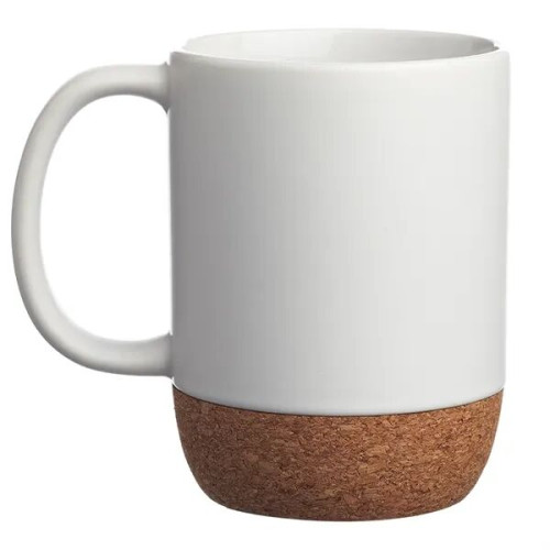 15 oz. Matte Cork Bottom Ceramic Mugs