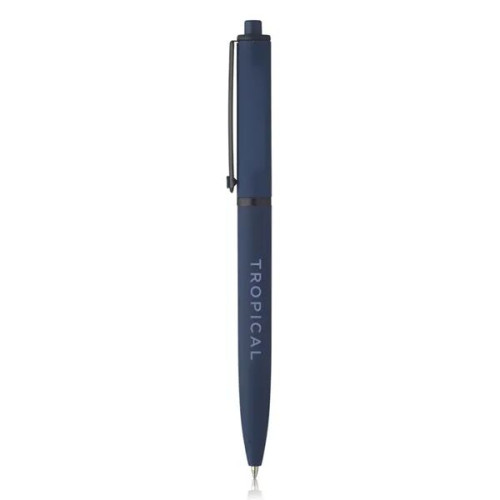 Solid Rubber Coated Plastic Ballpoint Pens