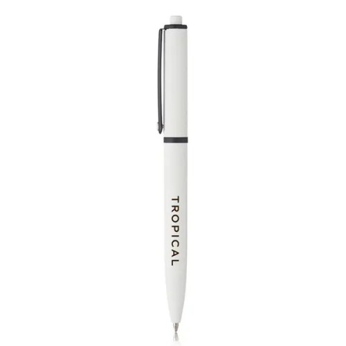 Solid Rubber Coated Plastic Ballpoint Pens