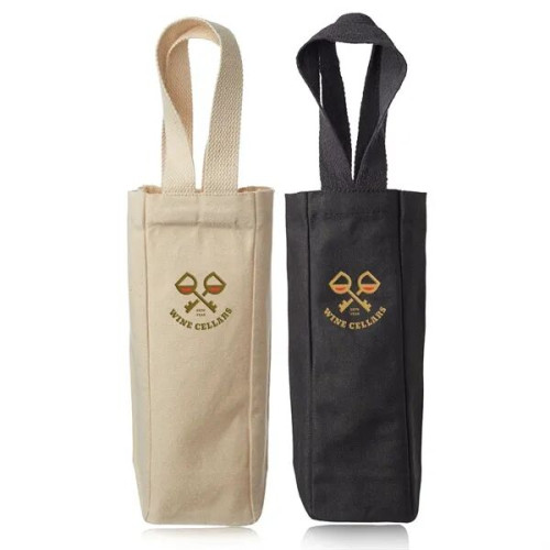 Lolo Single Bottle Canvas Wine Tote
