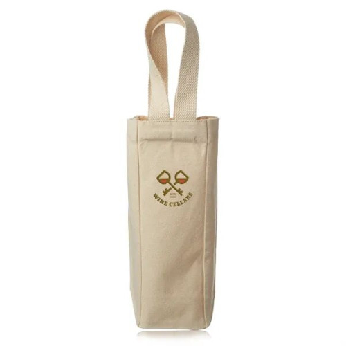 Lolo Single Bottle Canvas Wine Tote