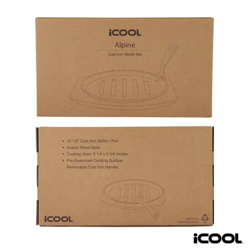 iCOOL® Alpine 10 1/2' Cast Iron Skillet / Pan