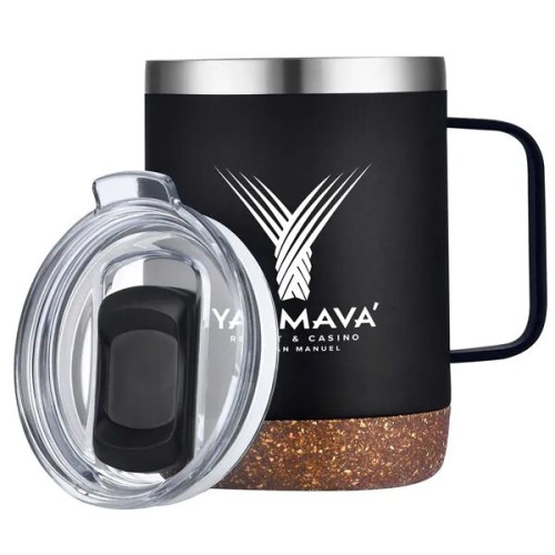 12oz. Vacuum Insulated SS Mug with Cork Bottom