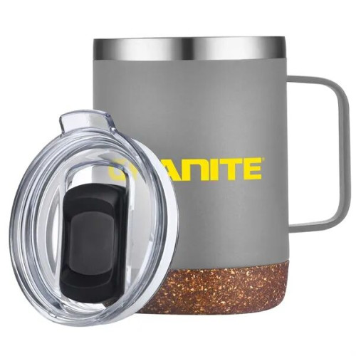 12oz. Vacuum Insulated SS Mug with Cork Bottom
