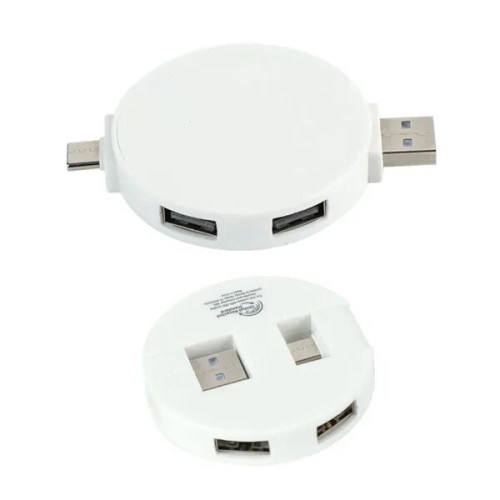 Quad 4-Port USB-C & USB-A Hub with Recycled ABS Case