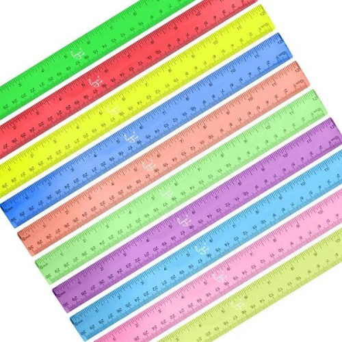 Plastic Colored Transparent Rulers