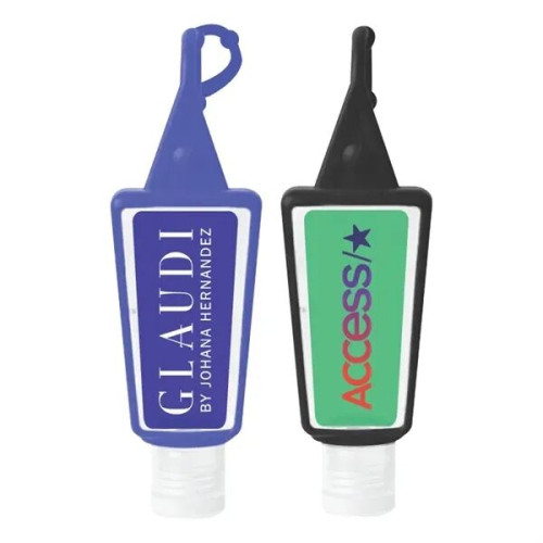 Clearance! 1 oz. 75% Hand Sanitizer Gel w/Silicon Hook Loop