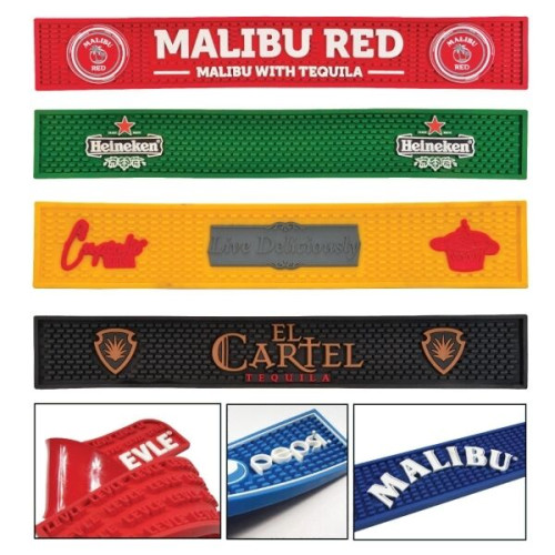 ON SALE! Heavy Duty Vinyl Bar Counter Rail Mat  3 1/2" x 20"