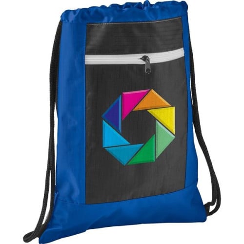 Zippered Ripstop Drawstring Bag