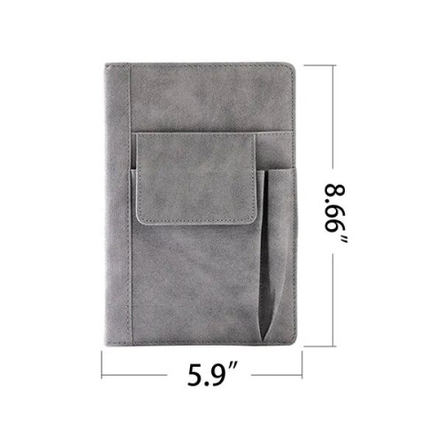 A5 PU Leather Notebook with Multi-Functional Pocket