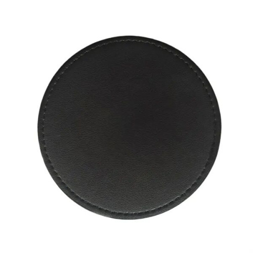 4" PU Leather Coaster Heat Resistant Custom Desk Pad
