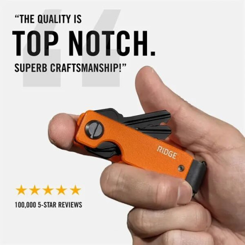 RIDGE® Carbon Fiber KeyCase Slim Metal Key Organizer
