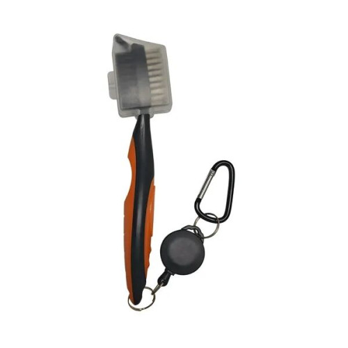 Retractable Golf Brush Dual Head Groove Cleaner