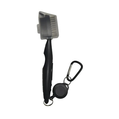 Retractable Golf Brush Dual Head Groove Cleaner