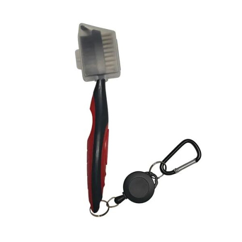 Retractable Golf Brush Dual Head Groove Cleaner