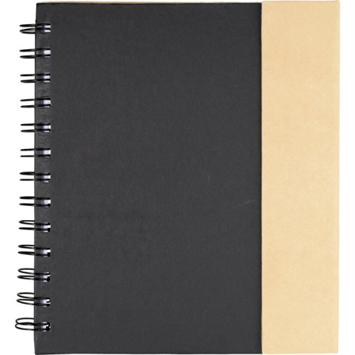 6.5" x 7" Lock-it Spiral Notebook w/Pen