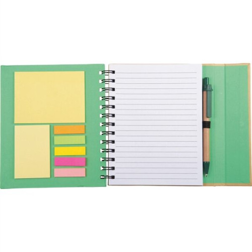 6.5" x 7" Lock-it Spiral Notebook w/Pen
