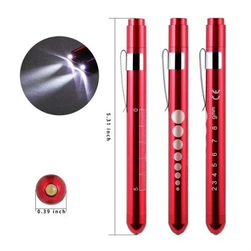 Aluminum Nurse Pen Light LED Medical Torch Portable