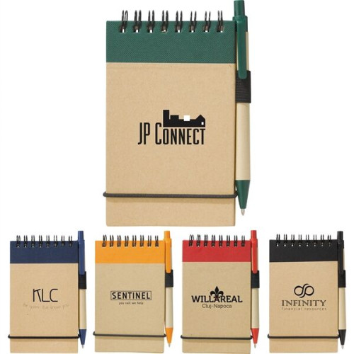 5" x 4" Recycled Spiral Jotter with Pen