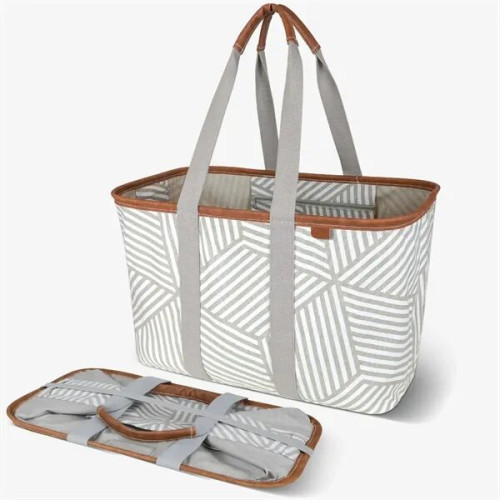CleverMade® Premium Eco Foldaway Collapsible LUXE Tote Bag