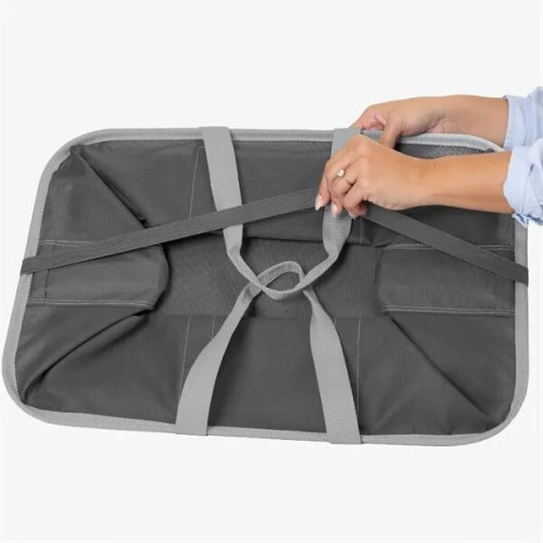 CleverMade® 2-PACK Structured Collapsible Laundry Caddy Bag